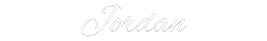 Custom Neon Text - Jordan