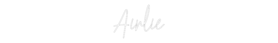 Custom Neon Text - Airlie