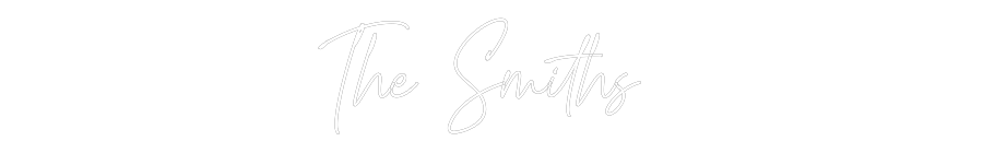 Custom Neon Text - The Smiths