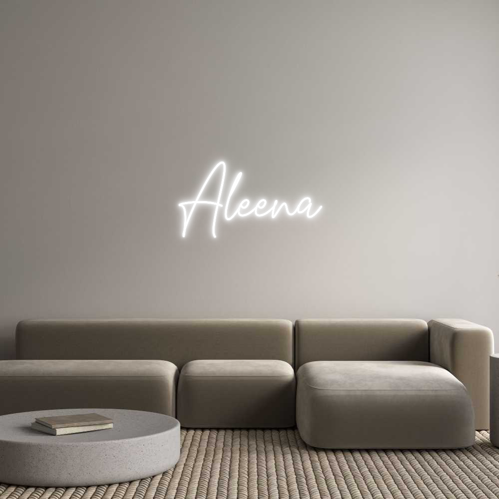 Custom Neon Text - Aleena