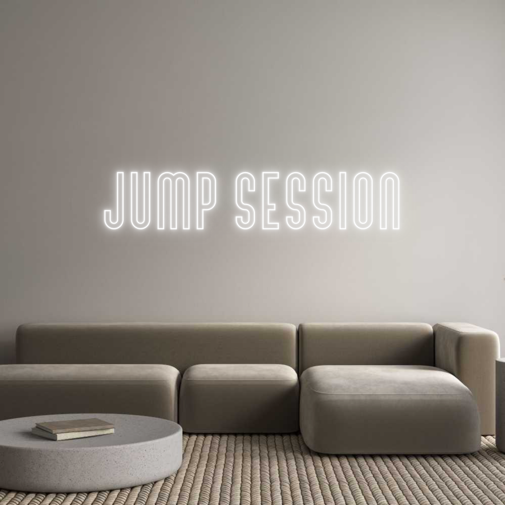 Custom Neon Text - Jump Session
