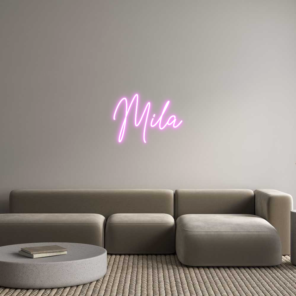 Custom Neon Text - Mila
