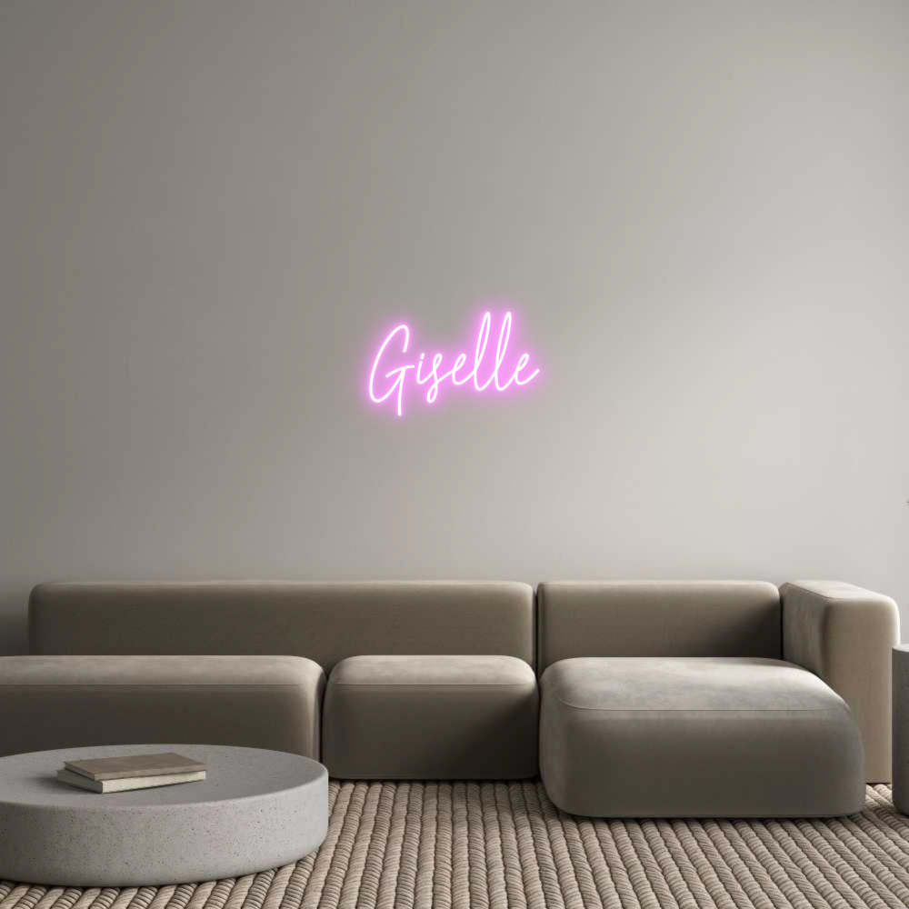 Custom Neon Text - Giselle