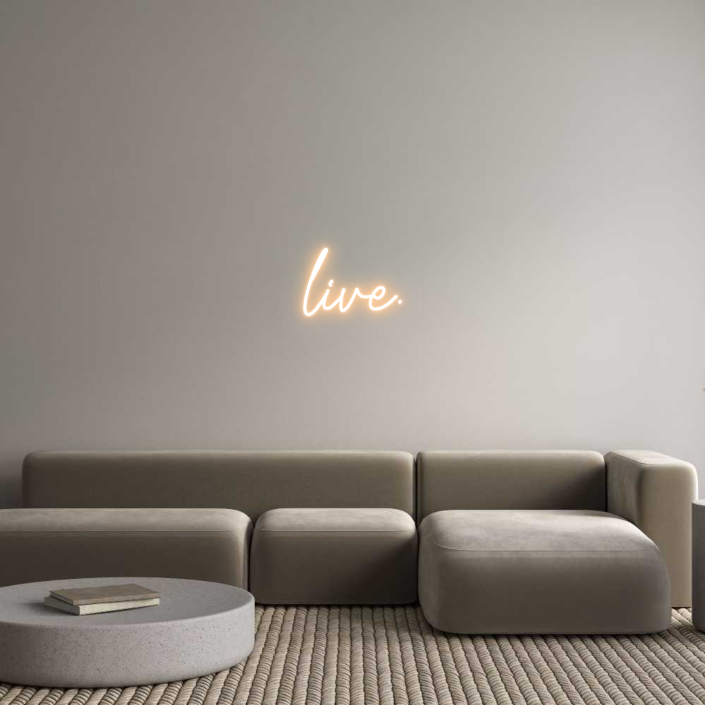 Custom Neon Text - live.