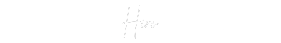 Custom Neon Text - Hiro