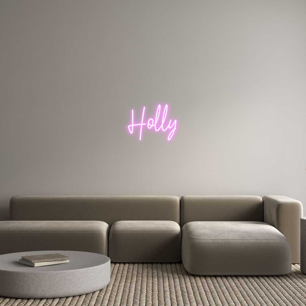 Custom Neon Text - Holly