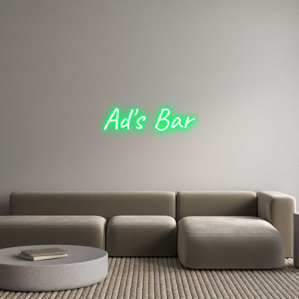 Custom Neon Text - Ad's Bar