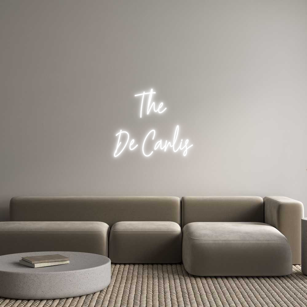 Custom Neon Text - The 
De Carlis