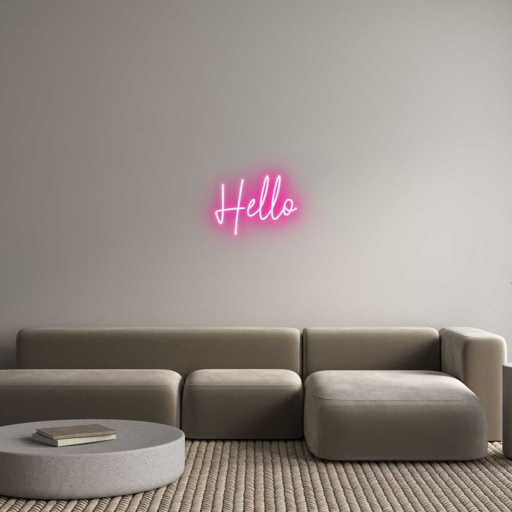 Custom Neon Text - Hello