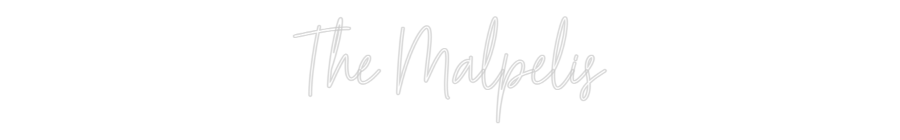 Custom Neon Text - The Malpelis