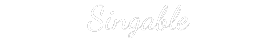 Custom Neon Text - Singable
