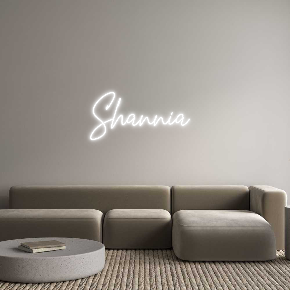 Custom Neon Text - Shannia