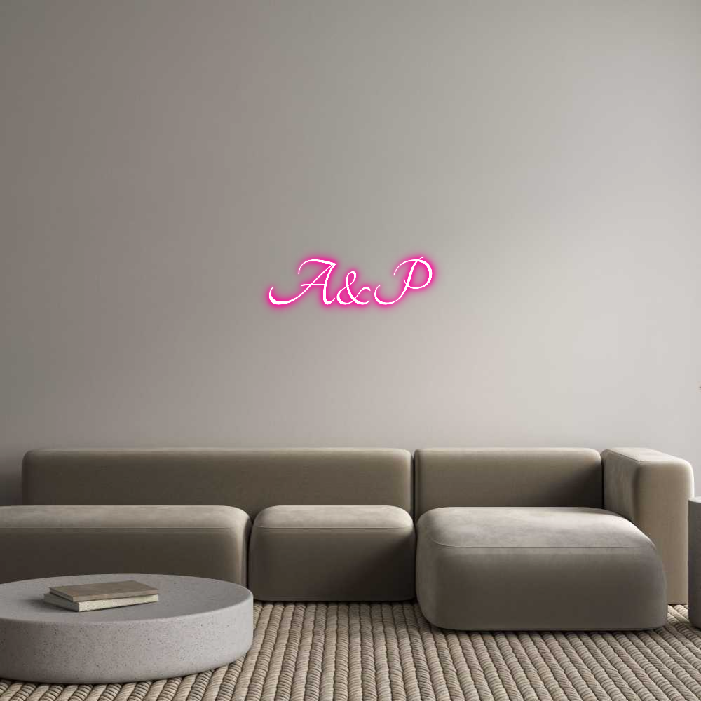 Custom Neon Text - A&P