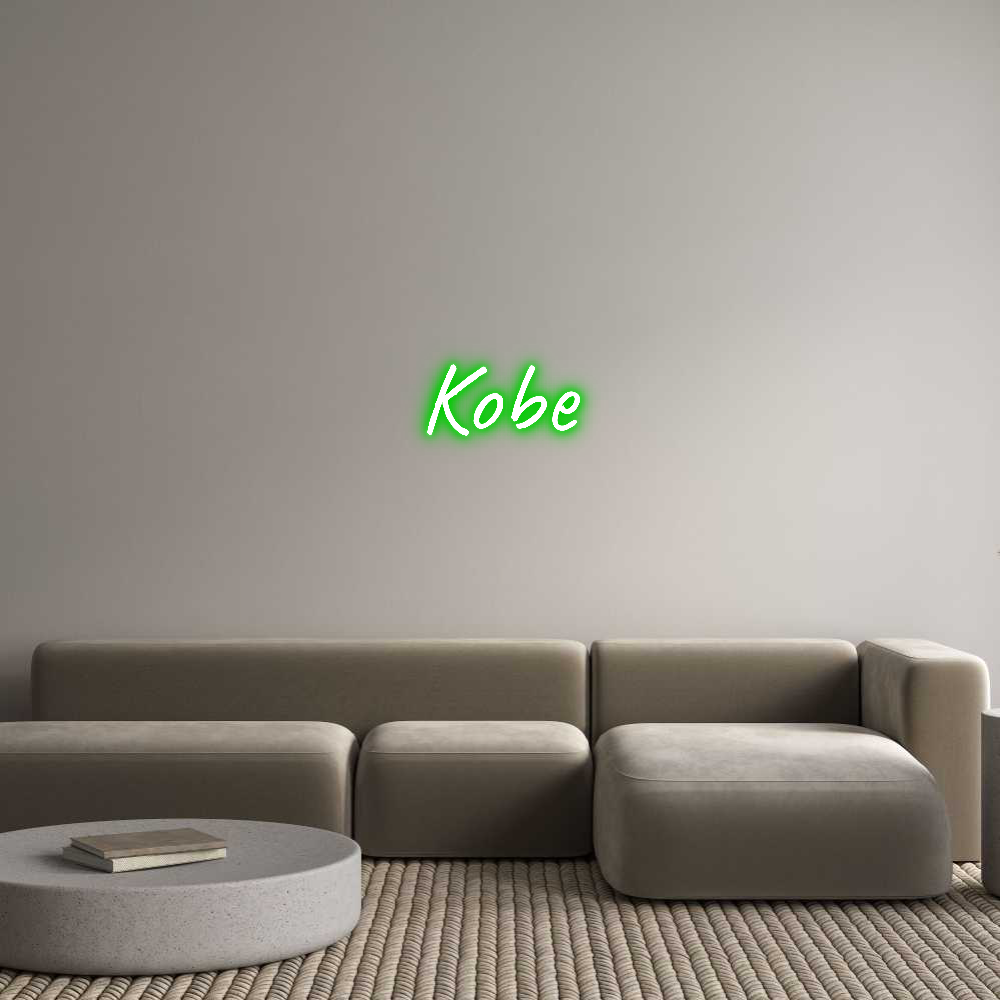 Custom Neon Text - Kobe