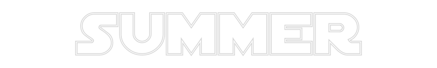 Custom Neon Text - Summer