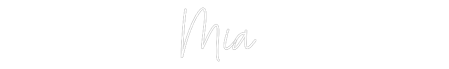 Custom Neon Text - Mia