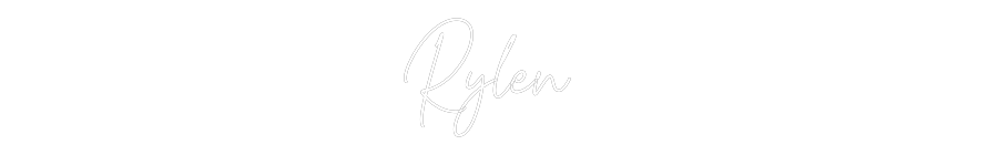 Custom Neon Text - Rylen