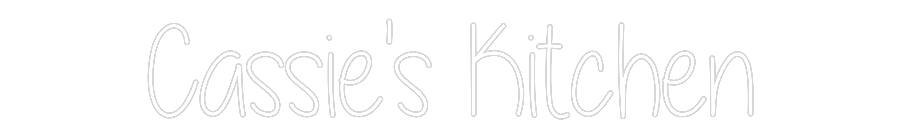 Custom Neon Text- Cassie's Kitc...