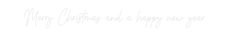 Custom Neon Text - Merry Christm...