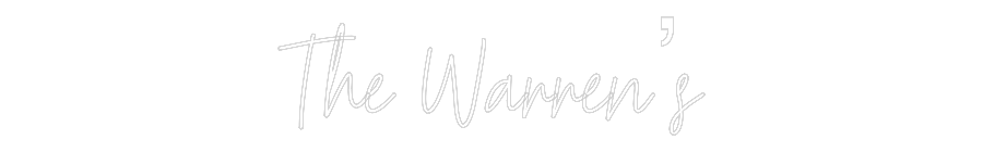 Custom Neon Text - The Warren’s