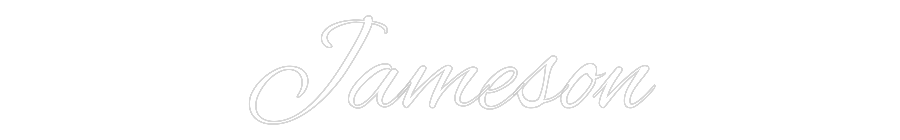 Custom Neon Text - Jameson
