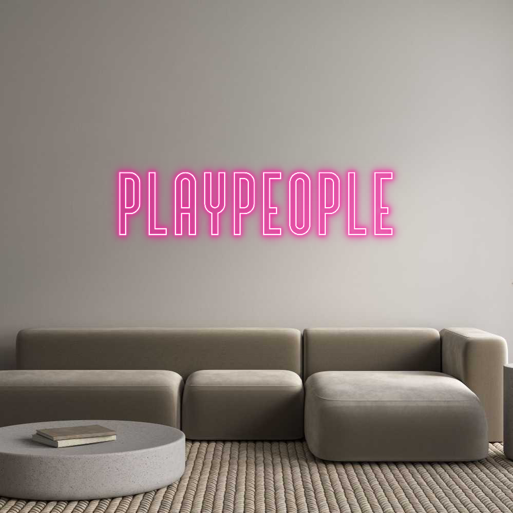 Custom Neon Text - PlayPeople