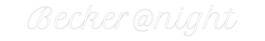 Custom Neon Text - Becker@night