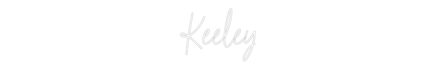 Custom Neon Text - Keeley