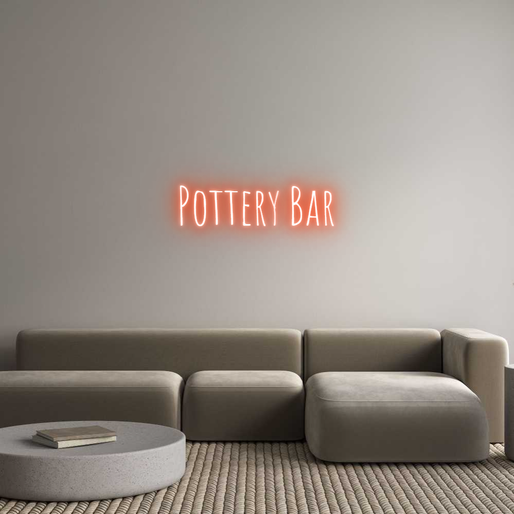 Custom Neon Text - Pottery Bar