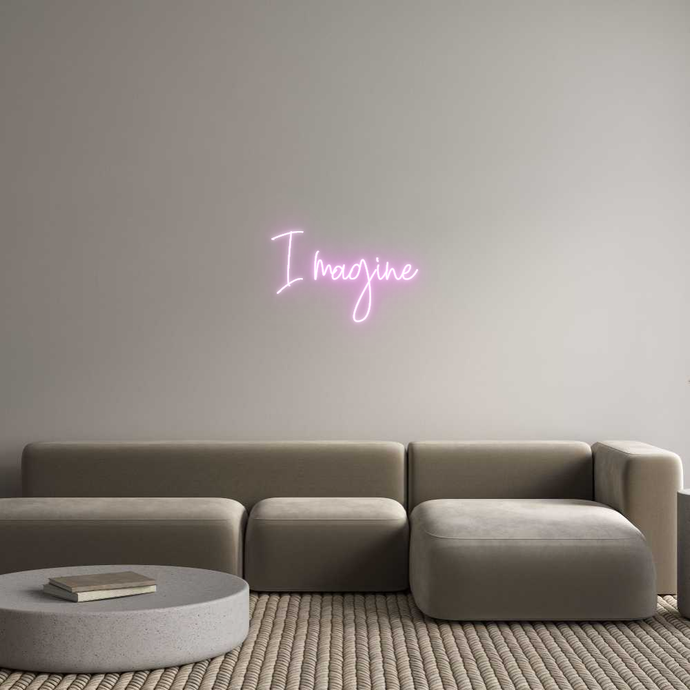Custom Neon Text - Imagine