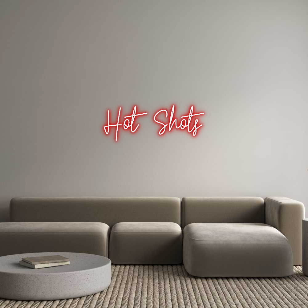 Custom Neon Text - Hot Shots