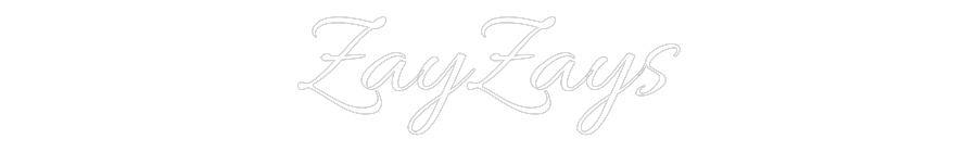 Custom Neon Text - ZayZays