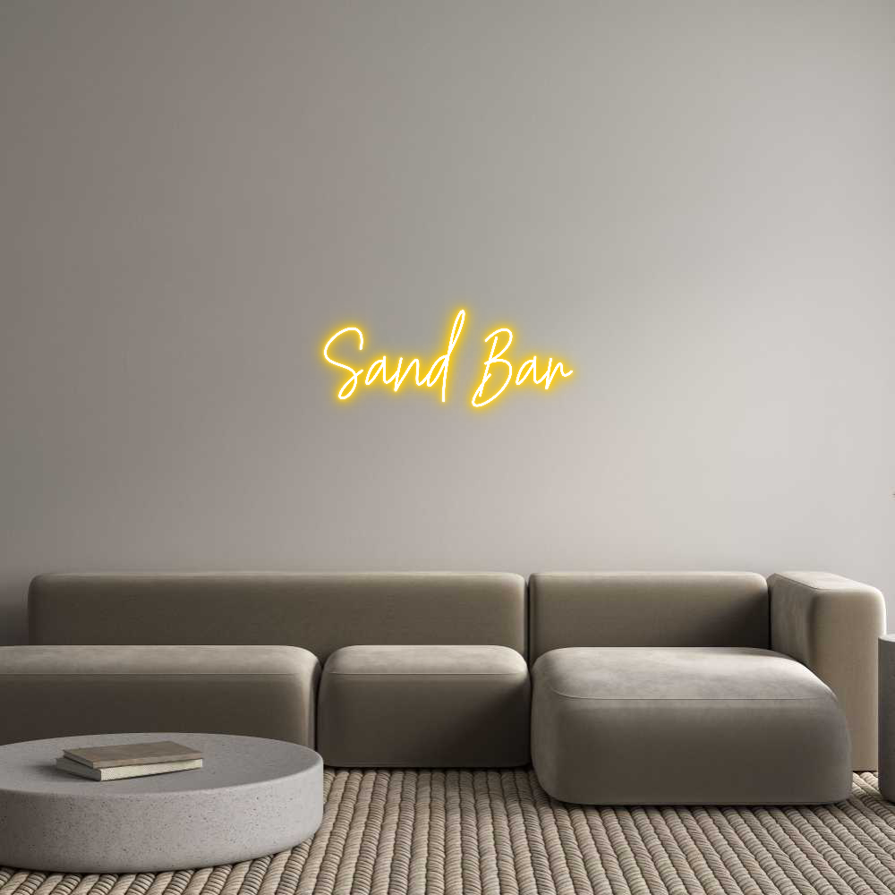 Custom Neon Text - Sand Bar