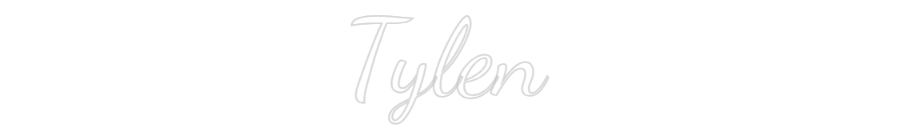 Custom Neon Text - Tylen