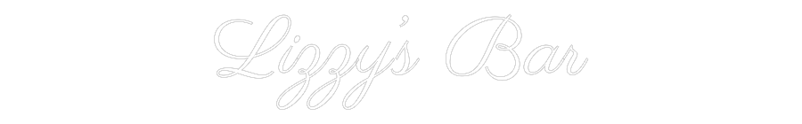 Custom Neon Text - Lizzy’s Bar