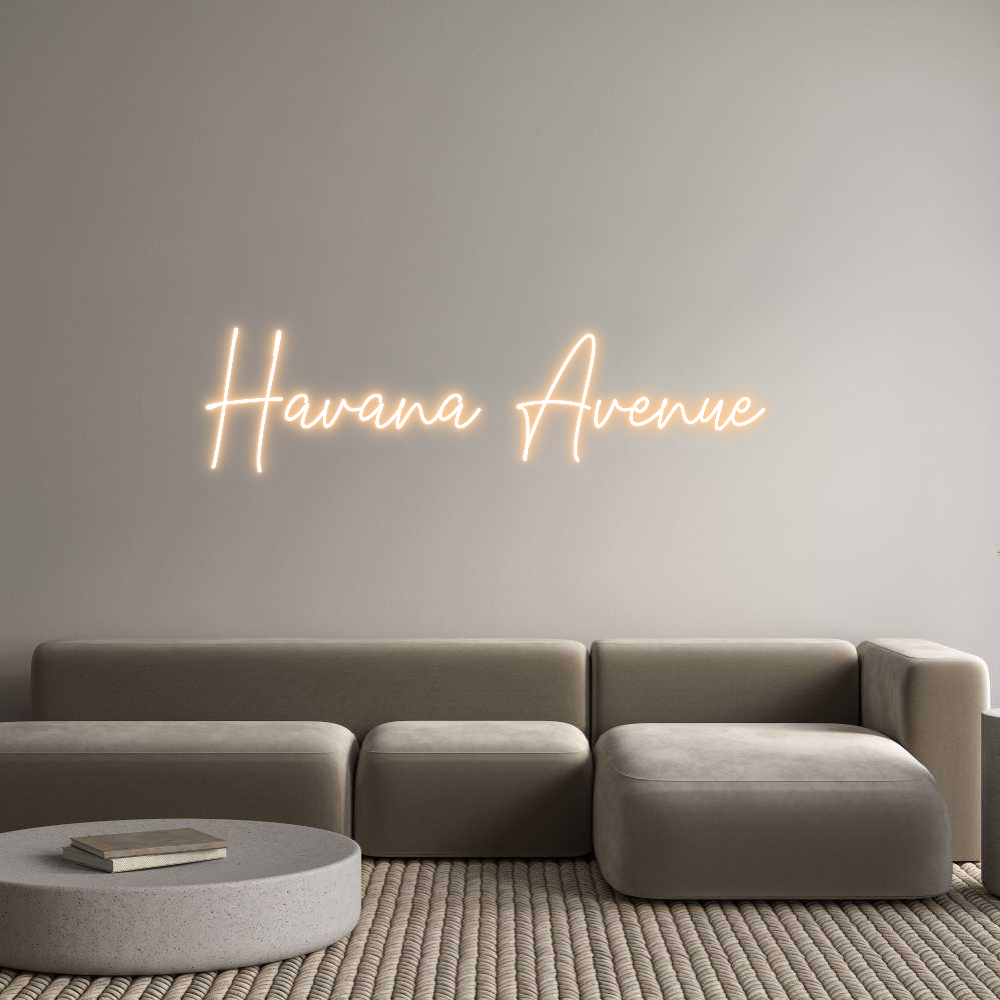 Custom Neon Text - Havana Avenue
