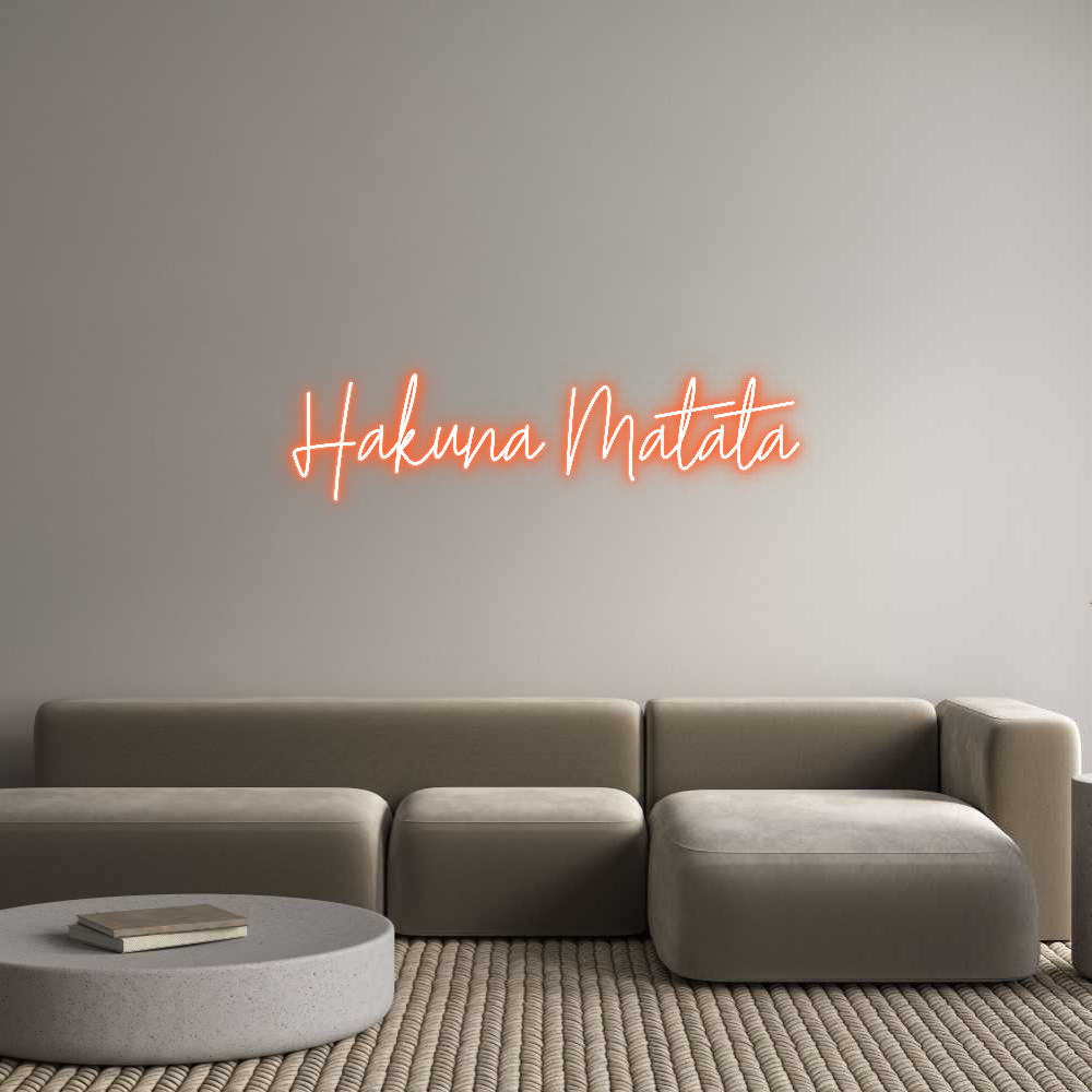 Custom Neon Text- Hakuna Matata