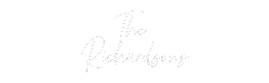 Custom Neon Text - The 
Richard...