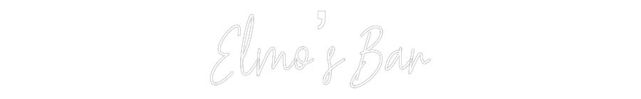 Custom Neon Text - Elmo’s Bar