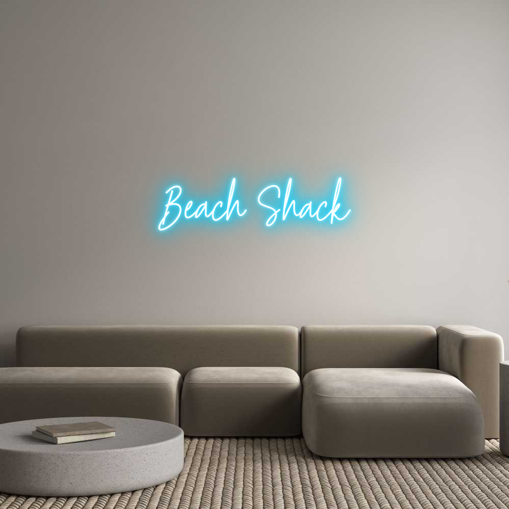 Custom Neon Text - Beach Shack