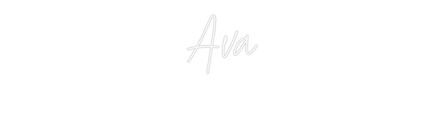 Custom Neon Text - Ava