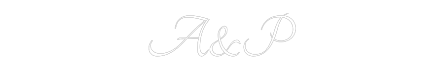 Custom Neon Text - A&P