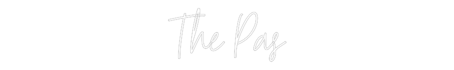 Custom Neon Text - The Pas