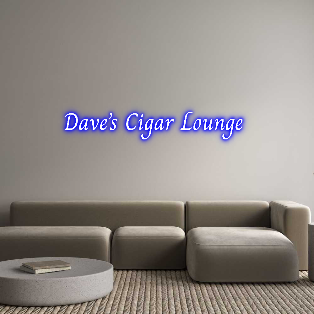 Custom Neon Text - Dave’s Cigar ...