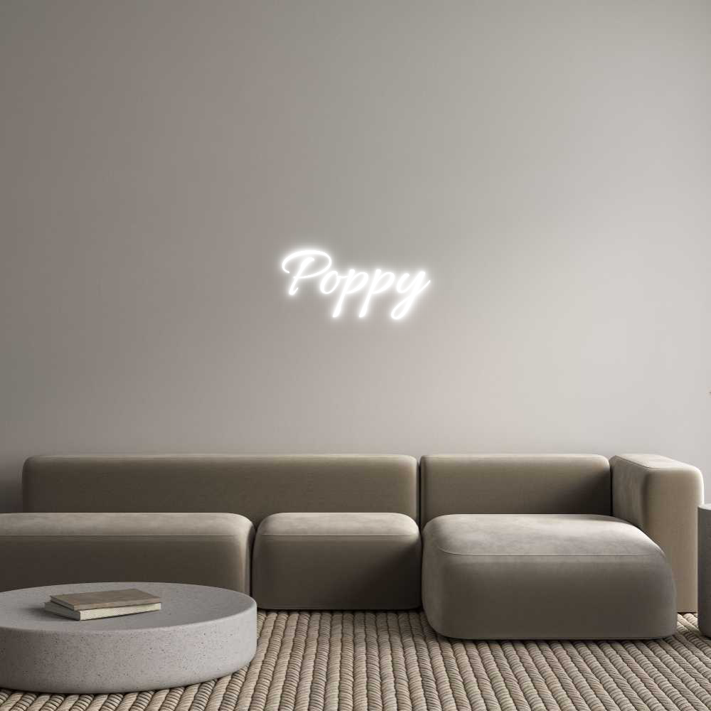 Custom Neon Text- Poppy