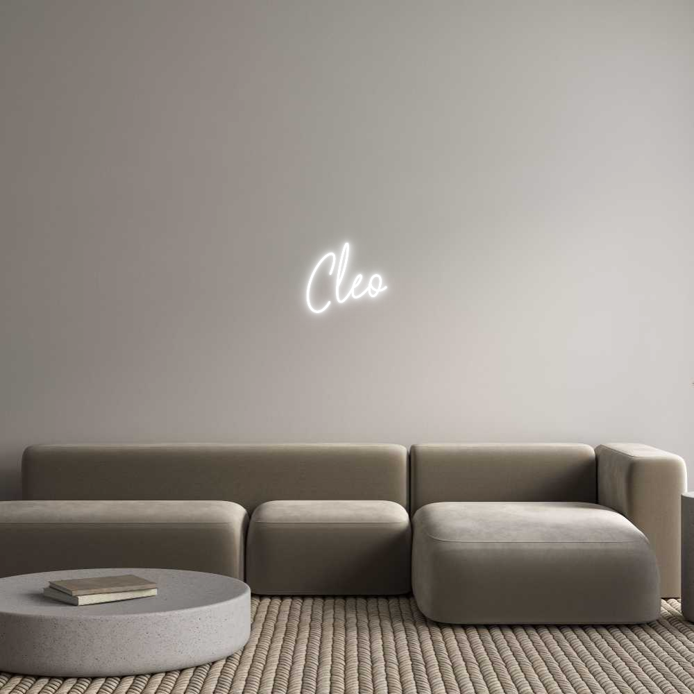 Custom Neon Text - Cleo