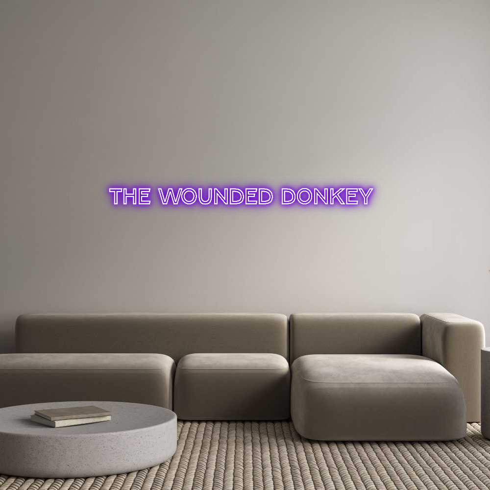 Custom Neon Text - THE WOUNDED D...