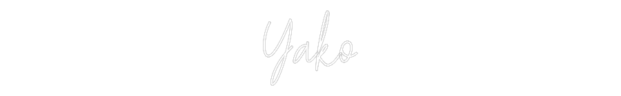 Custom Neon Text - Yako