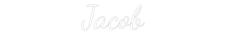 Custom Neon Text - Jacob