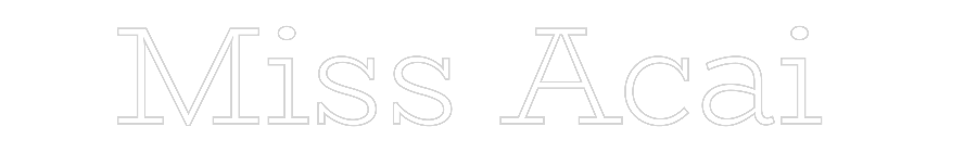 Custom Neon Text - Miss Acai